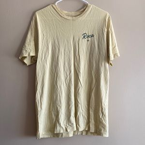 Large RVCA shirt in yellow